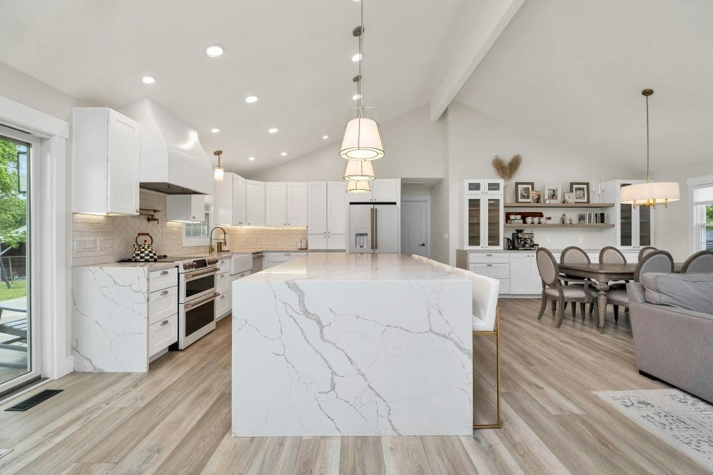 A new kitchen in a house extension